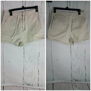 Forecast Women's Tan Khaki Shorts With Drawstring